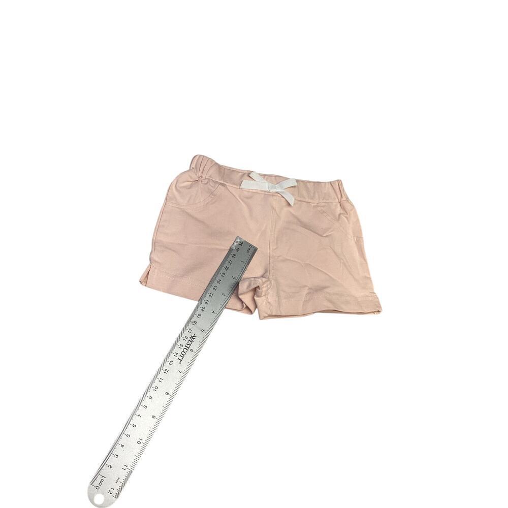 Little Girls Roll Cuff Denim Shorts Pink for 18 Months